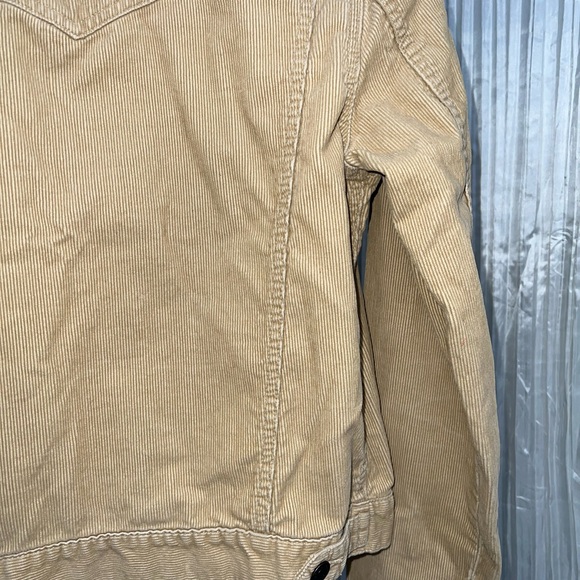 Abercrombie & Fitch Women Corduroy Tan Jacket Size M - Picture 10 of 12